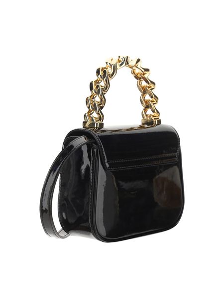 VERSACE Stylish Versatile Black Leather Crossbody Bag for Women | FW24