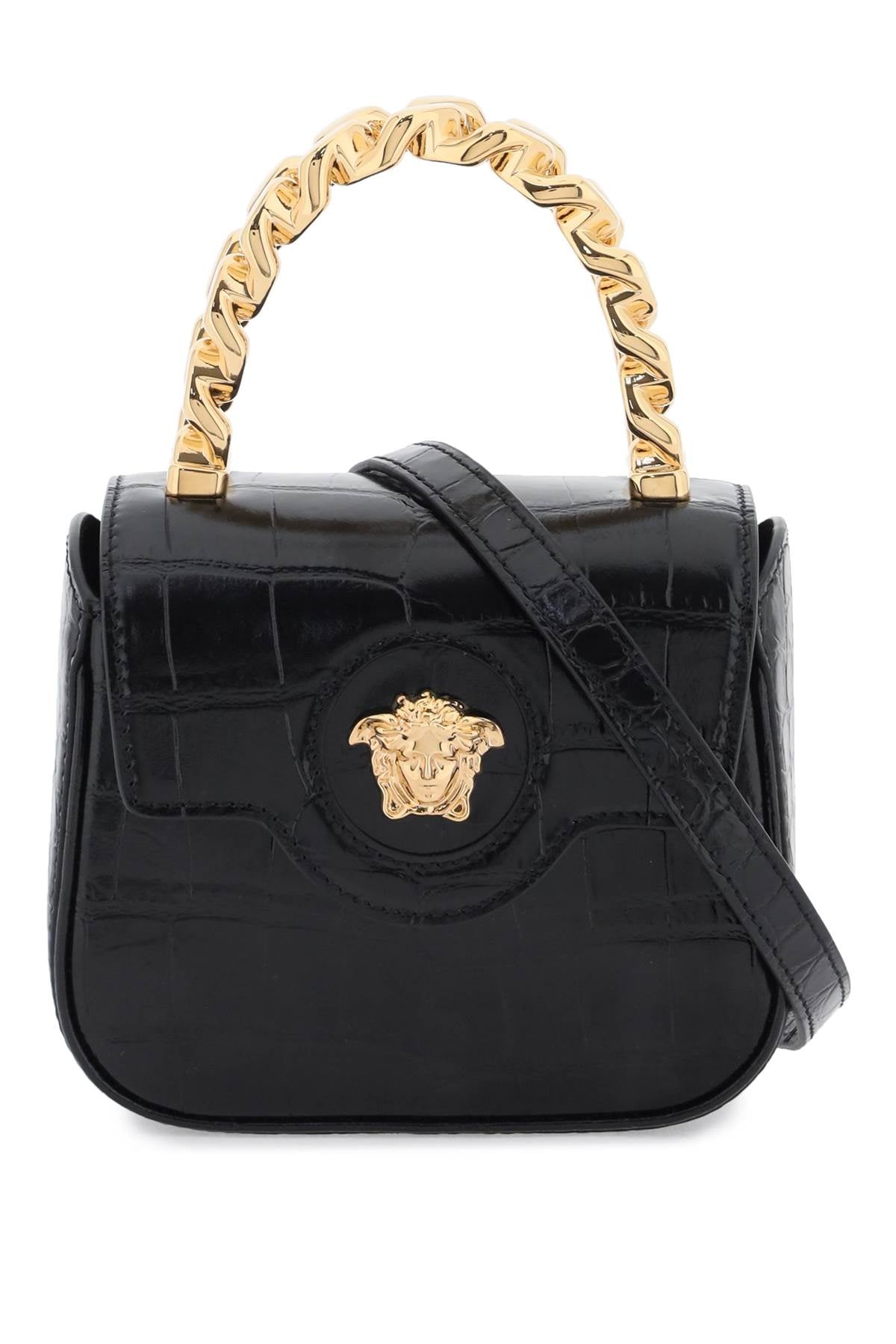 Stunning Croco-Embossed Leather Mini Handbag for Women