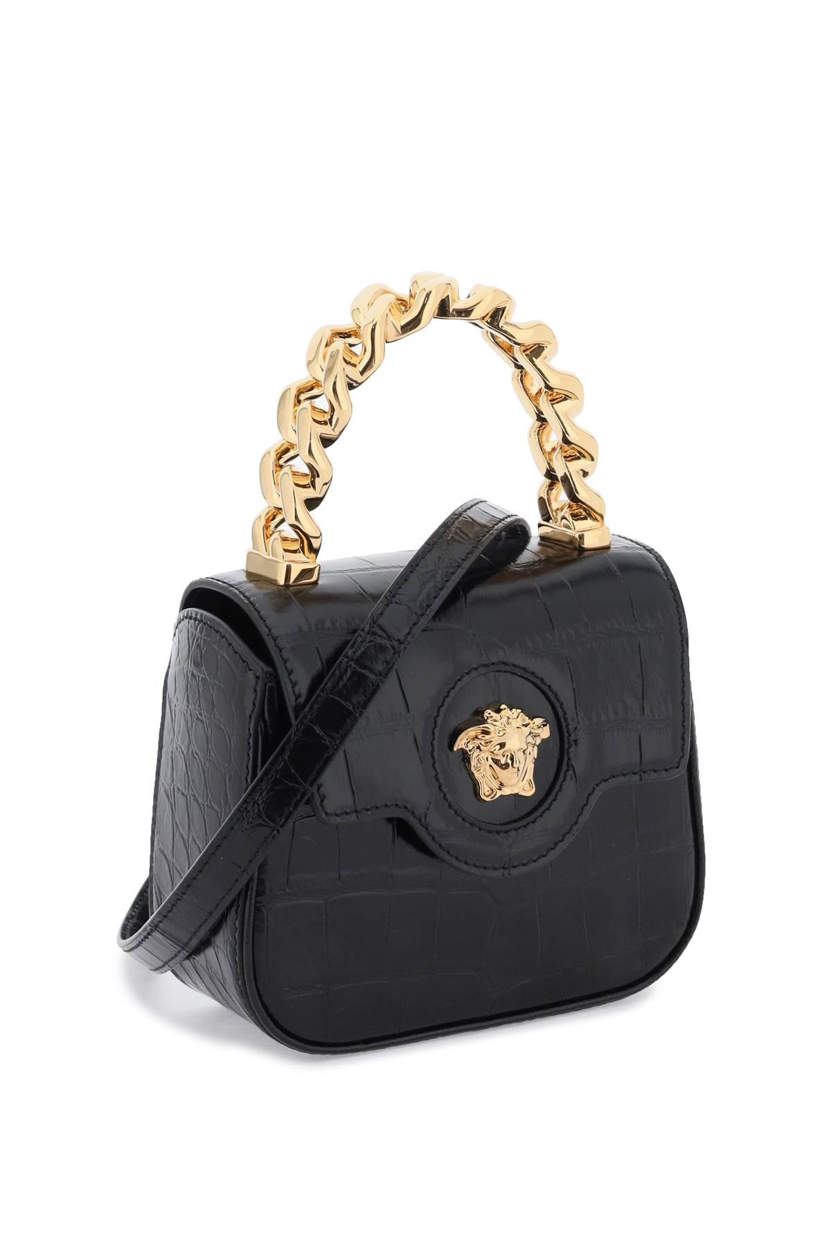 Croco-Embossed Medusa Mini Handbag for Women