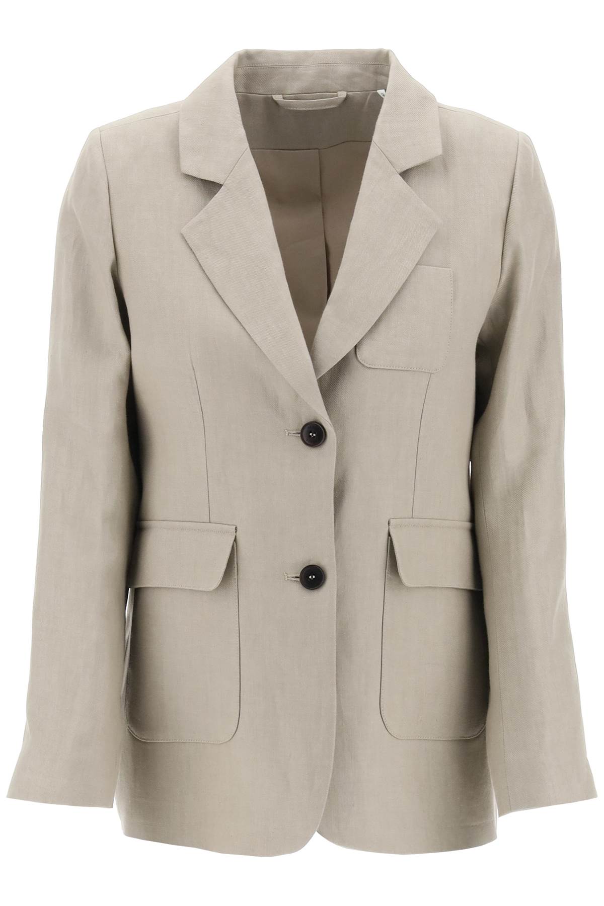 SKALL STUDIO Deconstructed Linen Blazer in Mixed Colors for Women