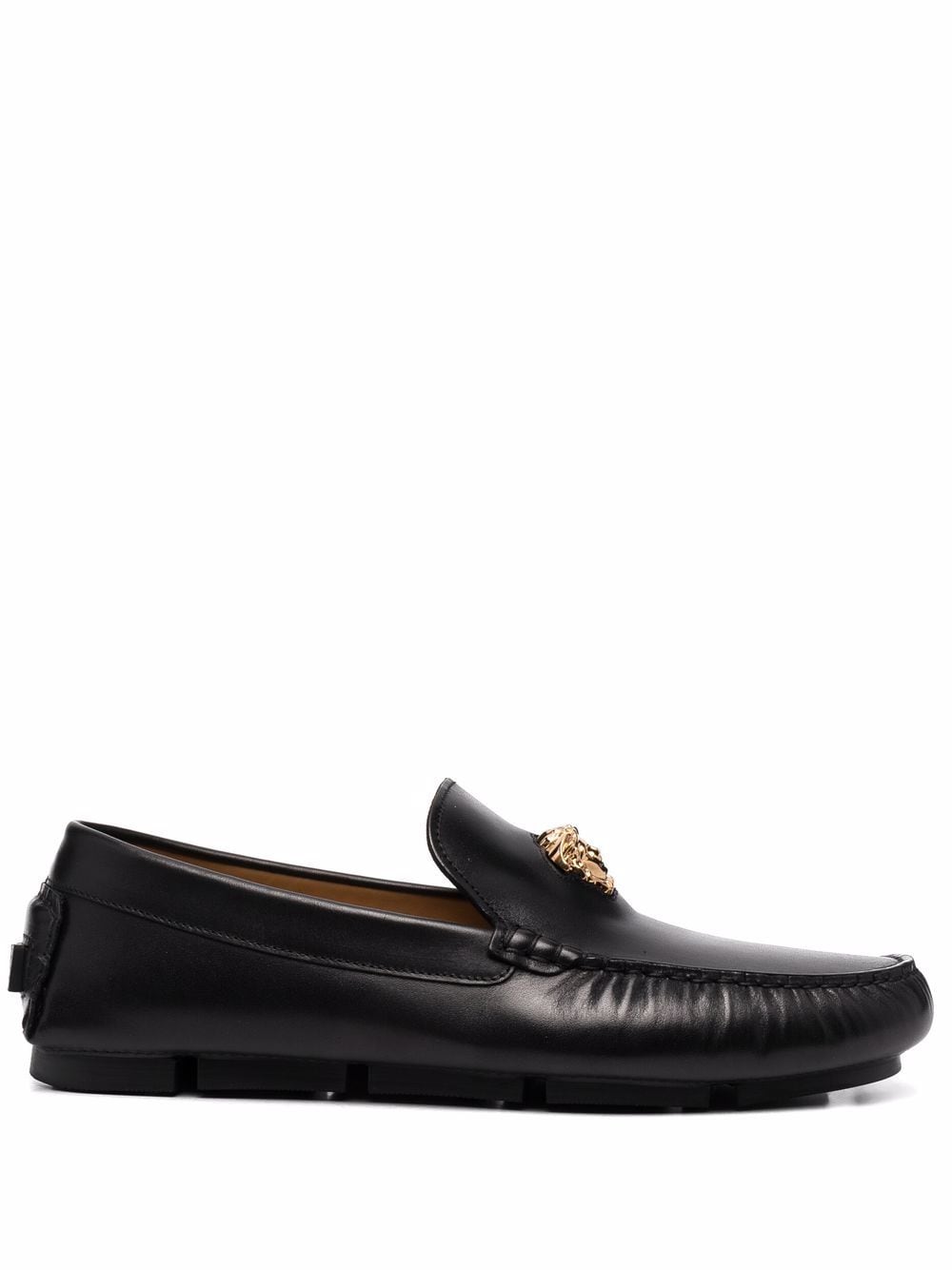 VERSACE Classic Black Laced Up Shoes for Men