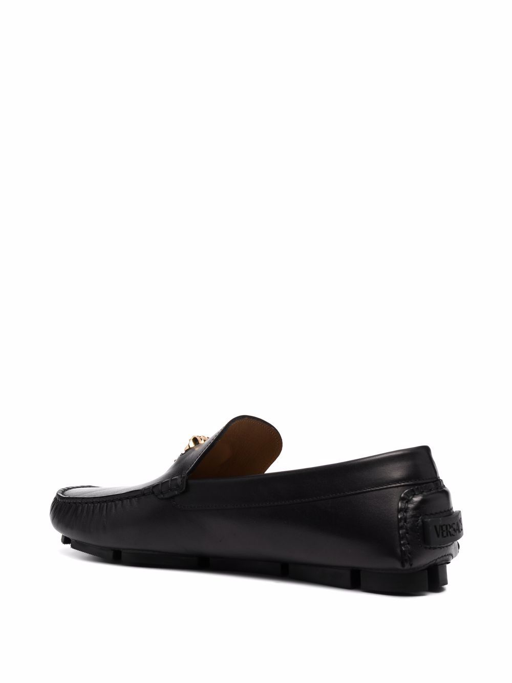 VERSACE Classic Black Laced Up Shoes for Men