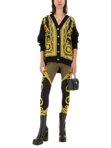 VERSACE Slim Fit Leggings Size 40 - Coupe des Dieux