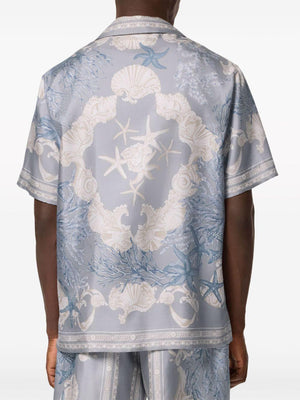 VERSACE Holiday Print Casual Shirt