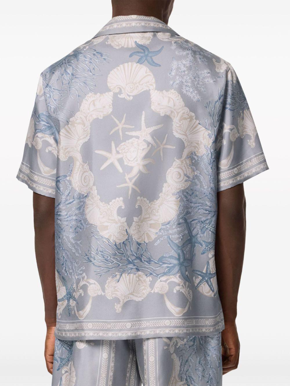 VERSACE Holiday Print Casual Shirt