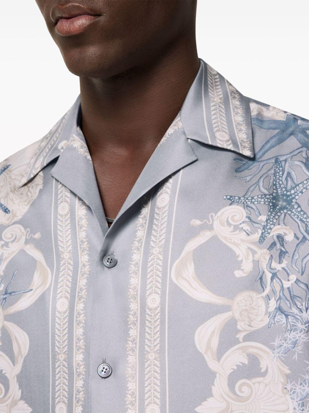 VERSACE Holiday Print Casual Shirt