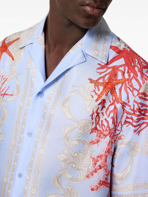 VERSACE Holiday Print Casual Shirt