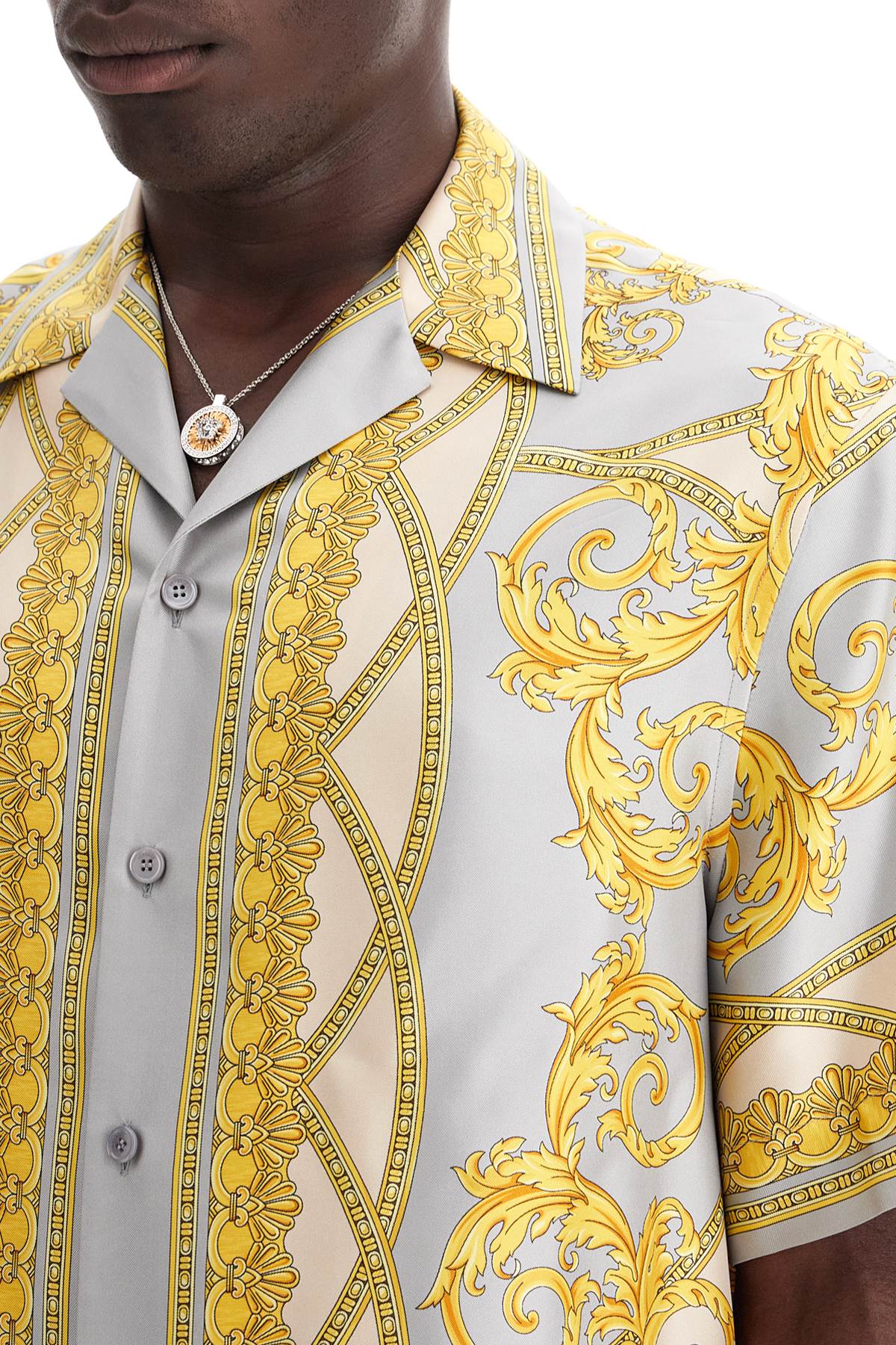 VERSACE Divine Allure Silk Bowling Shirt