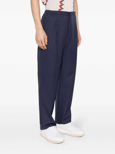 FENDI Elastic Waist Wool Pants for Women - SS24 Collection