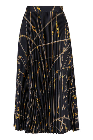 VERSACE Nautical Pleated Midi Skirt for Women