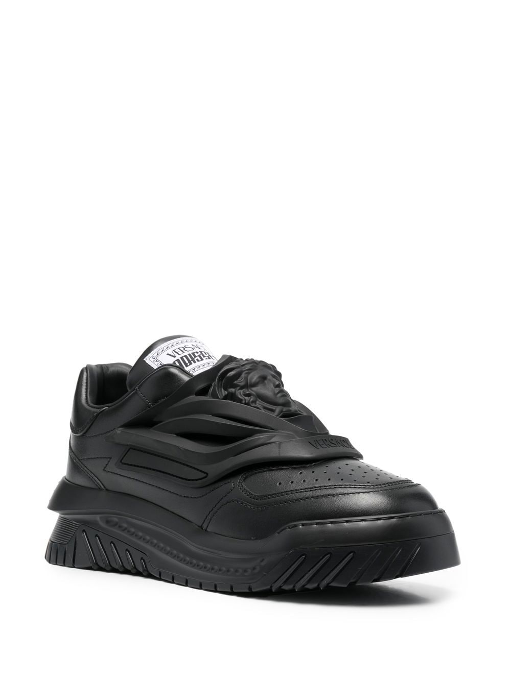 VERSACE Chunky-Sole Leather Sneakers for Men