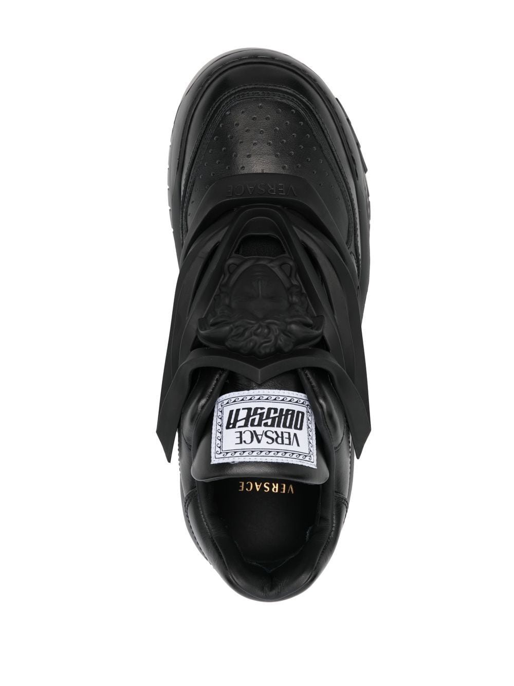 VERSACE Chunky-Sole Leather Sneakers for Men