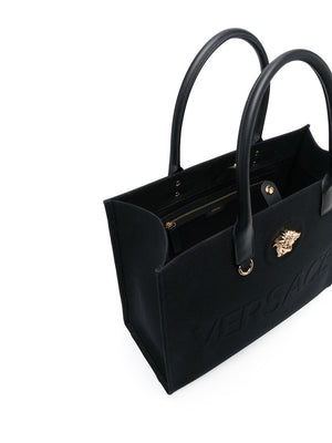 VERSACE Medusa Large Canvas Tote Handbag