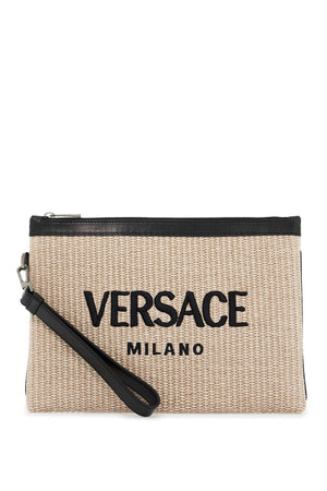 VERSACE RAFFIA Pouch Handbag FOR