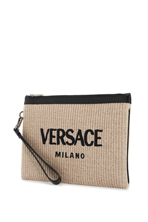 VERSACE RAFFIA Pouch Handbag FOR