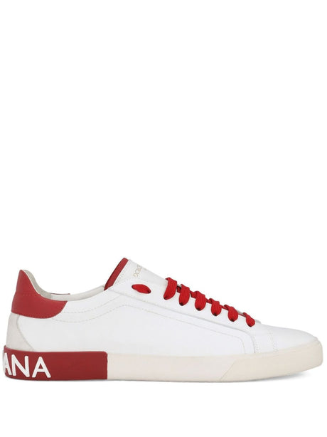 DOLCE & GABBANA Fashion-Forward Leather Sneakers for Women