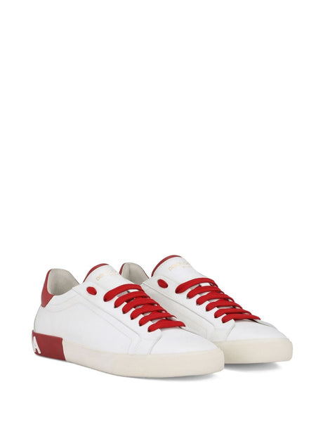 DOLCE & GABBANA Fashion-Forward Leather Sneakers for Women