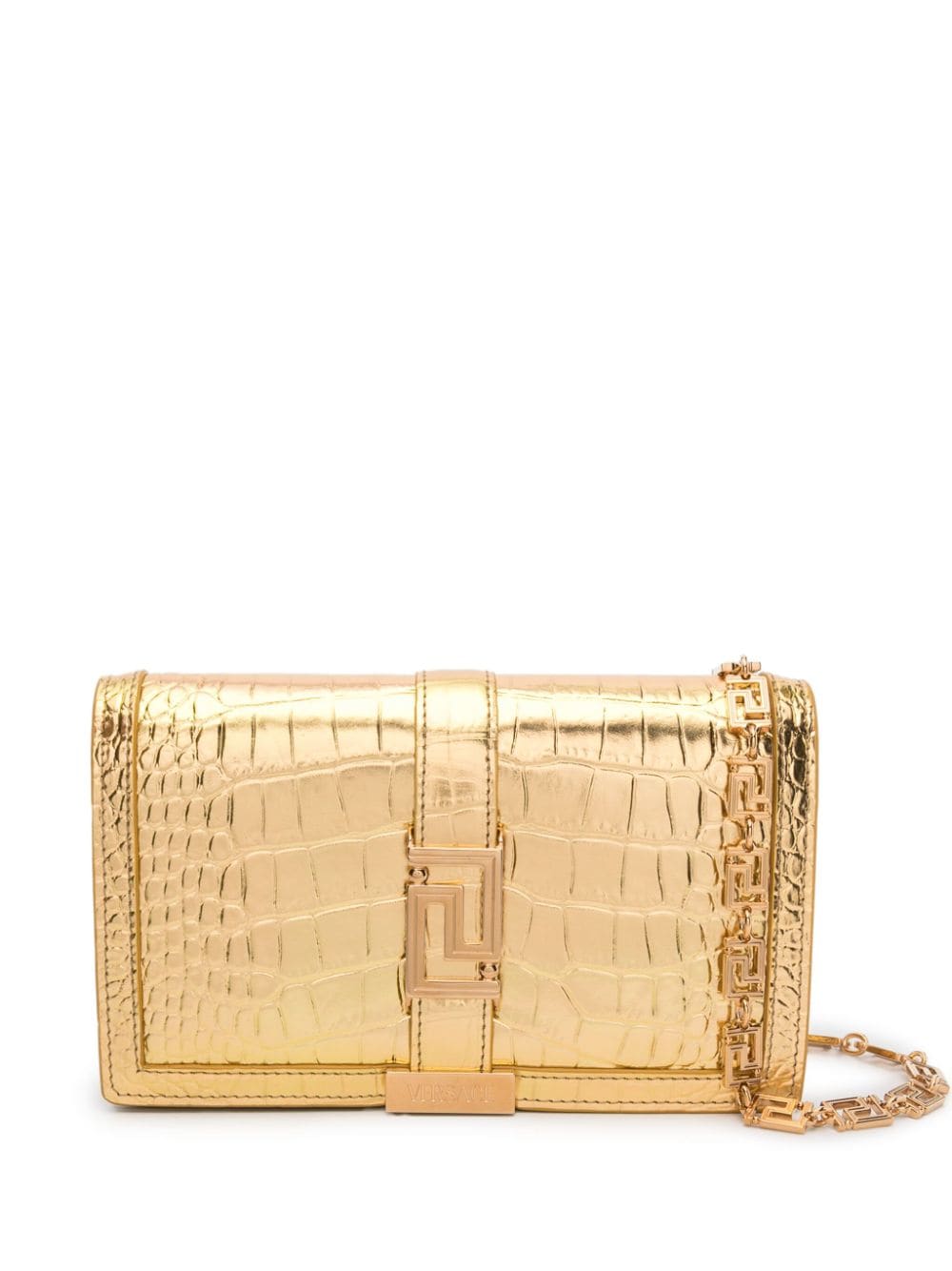 Crossbody Handbag - Gold Leather - SS24