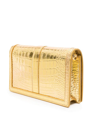 Crossbody Handbag - Gold Leather - SS24