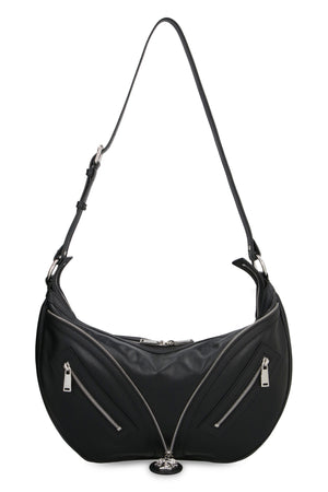 VERSACE Black Leather Hobo Handbag for Women - SS23 Collection