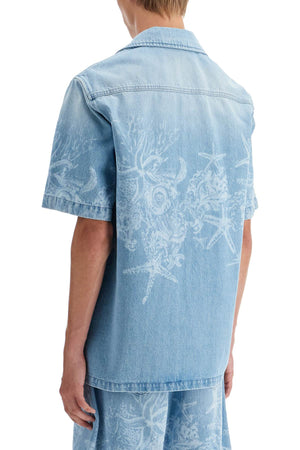 VERSACE Baroque Sea Denim Shirt - IT 48