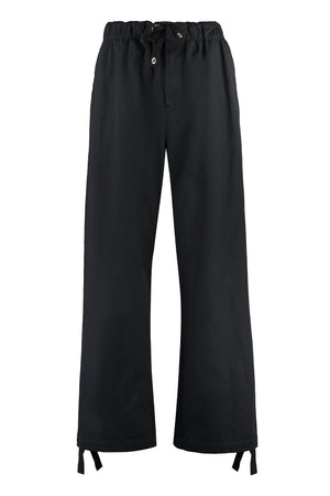 VERSACE Ultimate Men's Black Cotton Trousers for SS23