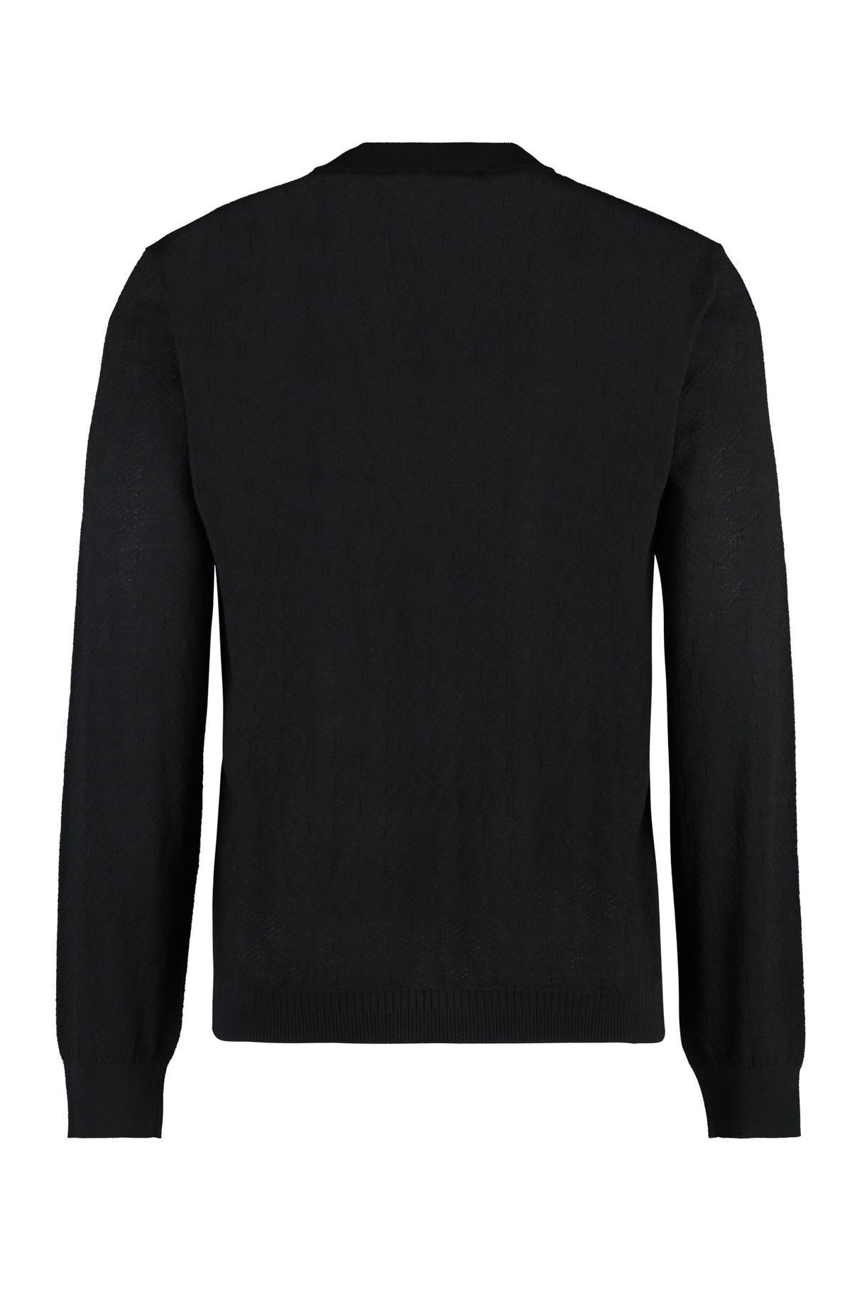 VERSACE Luxurious Men's Silk and Cotton Blend Sweater for FW23