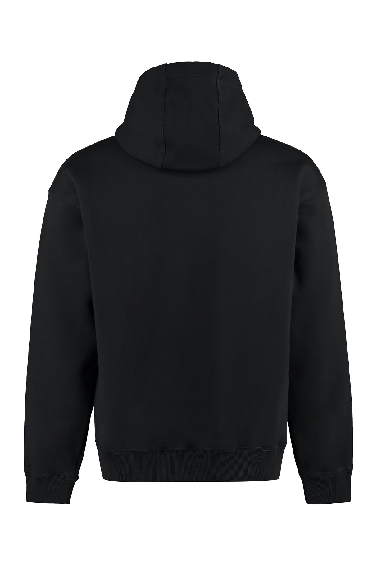 VERSACE Men's Black Ribbed Hoodie