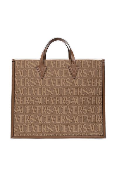 Túi Đeo Vai Jacquard Beige VERSACE cho Nam FW23