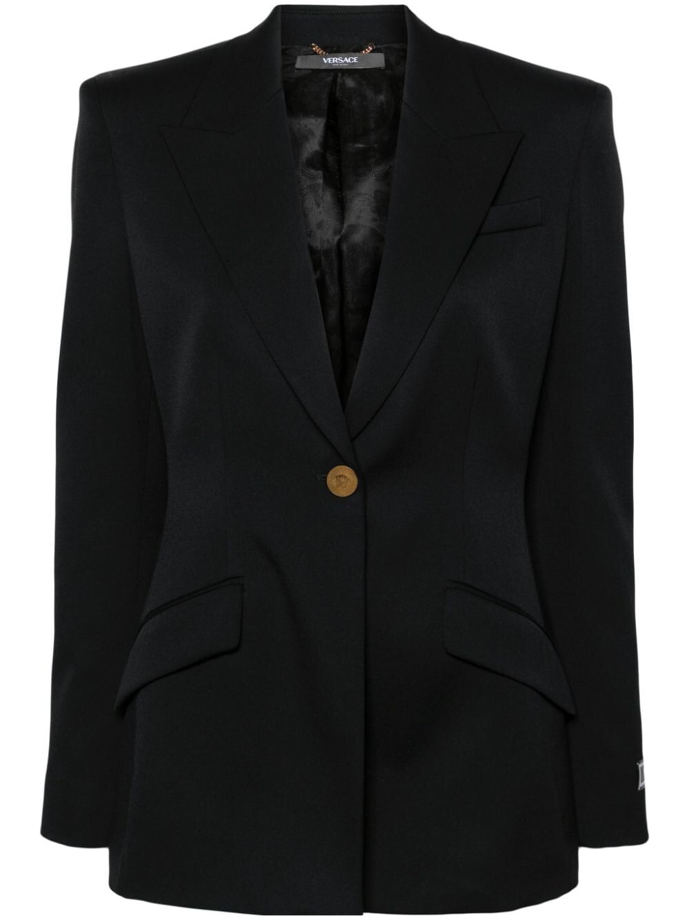 VERSACE Stretch Wool Fabric Jacket for Women