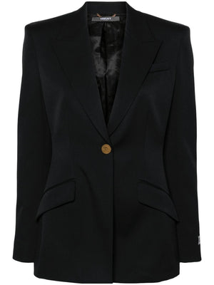 VERSACE Stretch Wool Fabric Jacket for Women