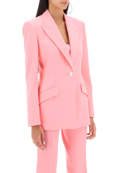 VERSACE Elegant Pink Single-Breasted Jacket for Women - FW24