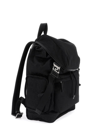 Men's Black Allover Neo Nylon Backpack for FW24