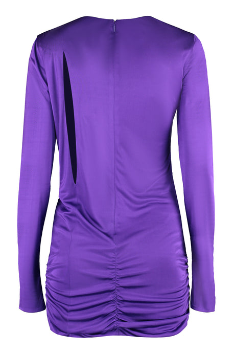 Purple Cut-Out T-Shirt Mini Dress for Women - SS23 Collection