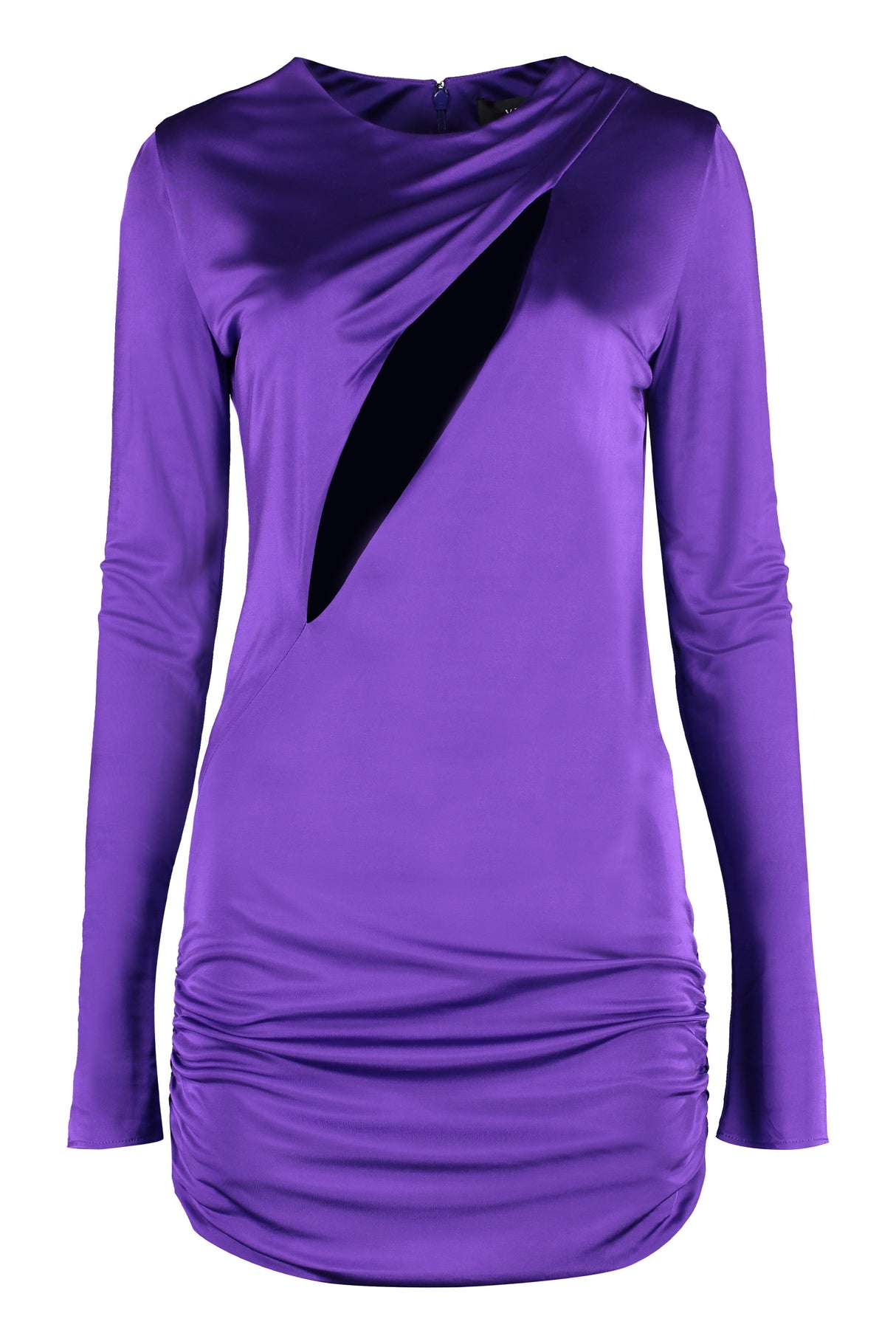 Purple Cut-Out T-Shirt Mini Dress for Women - SS23 Collection