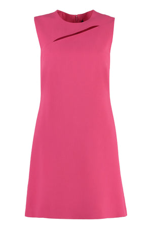 VERSACE Fuchsia Cut-Out Crepe Dress for Women - SS23 Collection