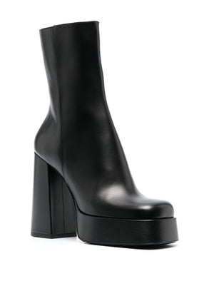 VERSACE Sleek Black Leather Boots - FW23 Collection