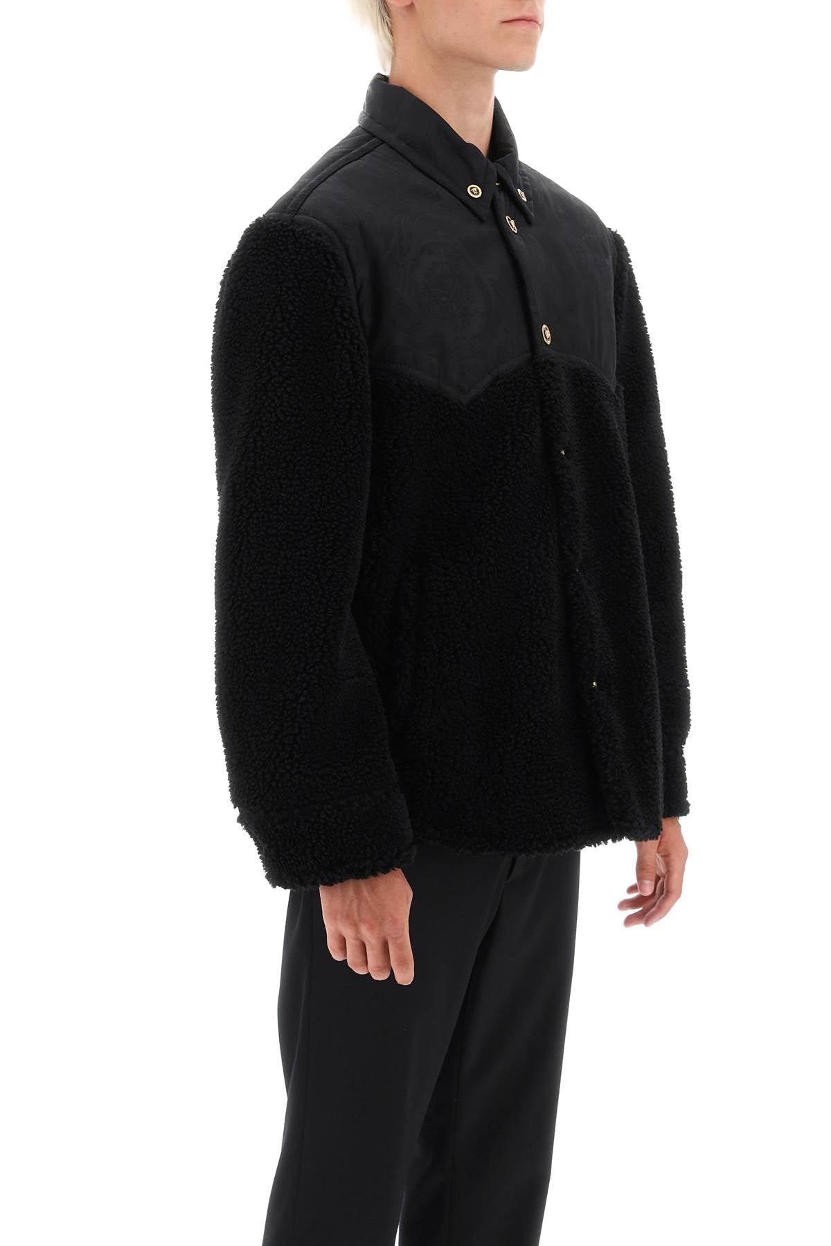 男士孖層夾克衫，貝羅克描繪和范思哲襯裡