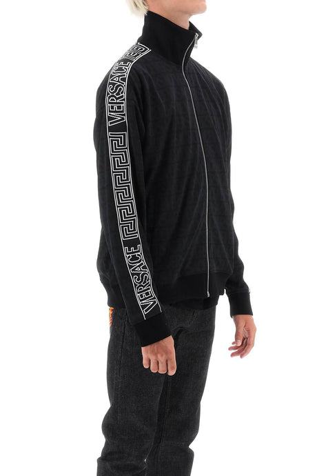 男款黑色Versace技术圆领运动衫 FW23