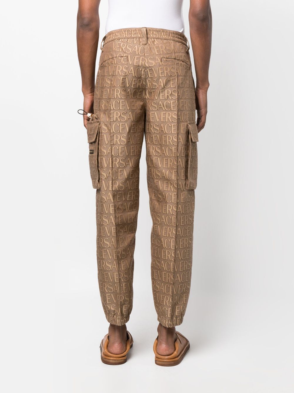 Men's Versace All-Over Motif Cargo Trousers for FW23