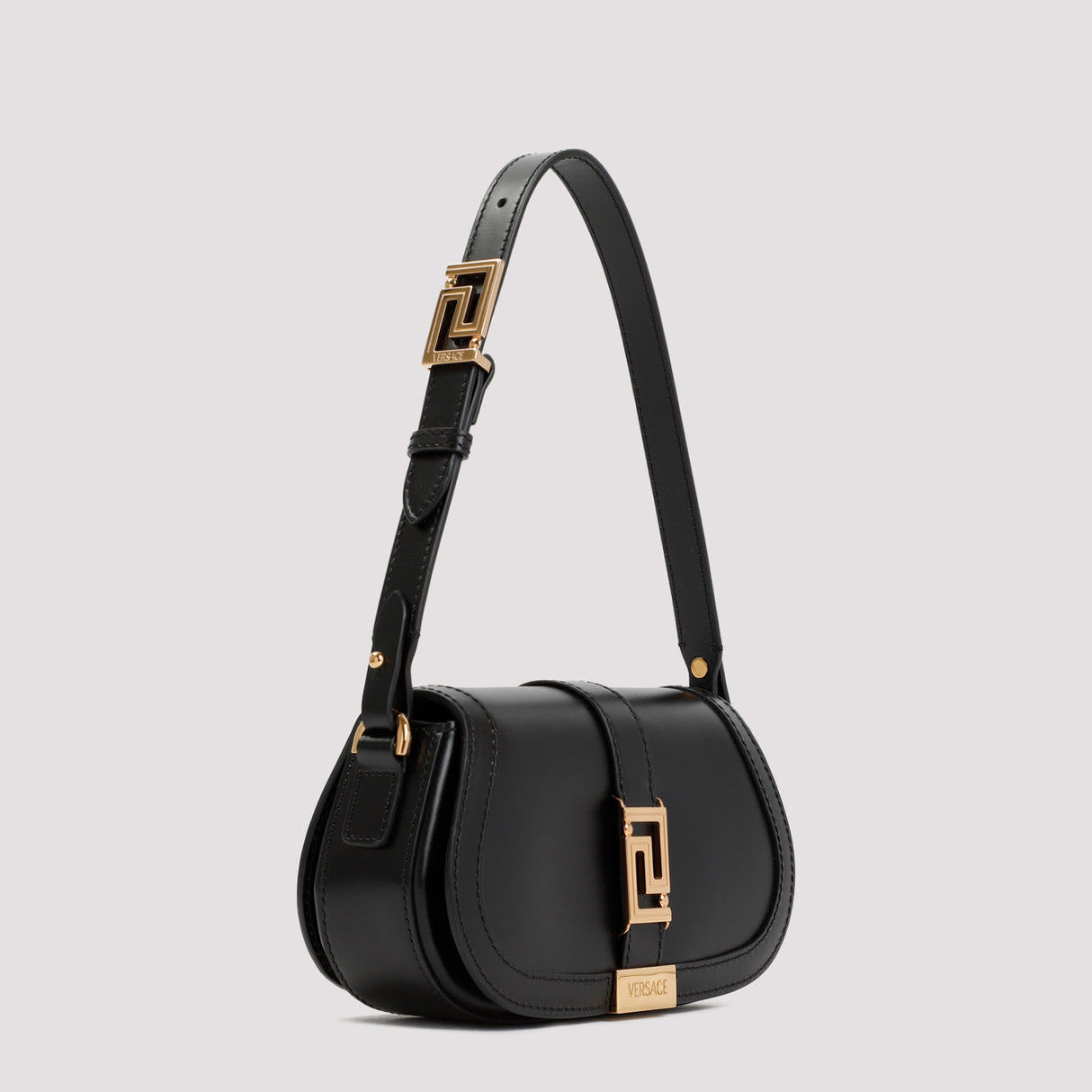 VERSACE Mini Shoulder Handbag with Greek Detail