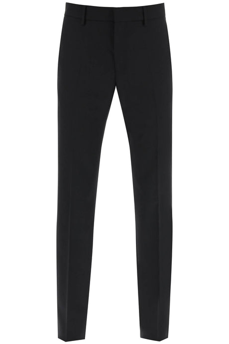 VERSACE Premium Black Tailoring Pants for Men by Top Designer