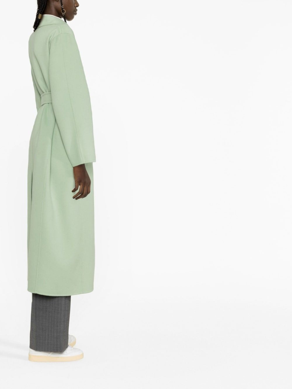 MAX MARA Pastel Green Wool and Cashmere Jacket - Women's Fashion Outerwear for SS23