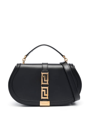 VERSACE Goddess of the Fashion World Shoulder Handbag in Smooth Leather