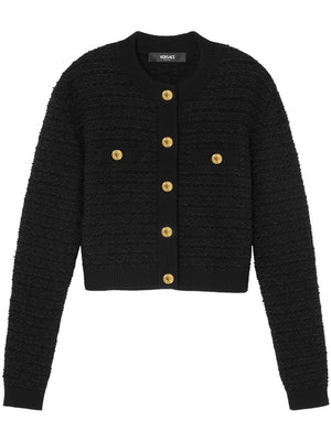 VERSACE College Tweed Knit Sweater for Women