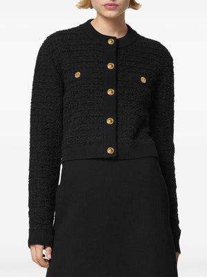 VERSACE College Tweed Knit Sweater for Women