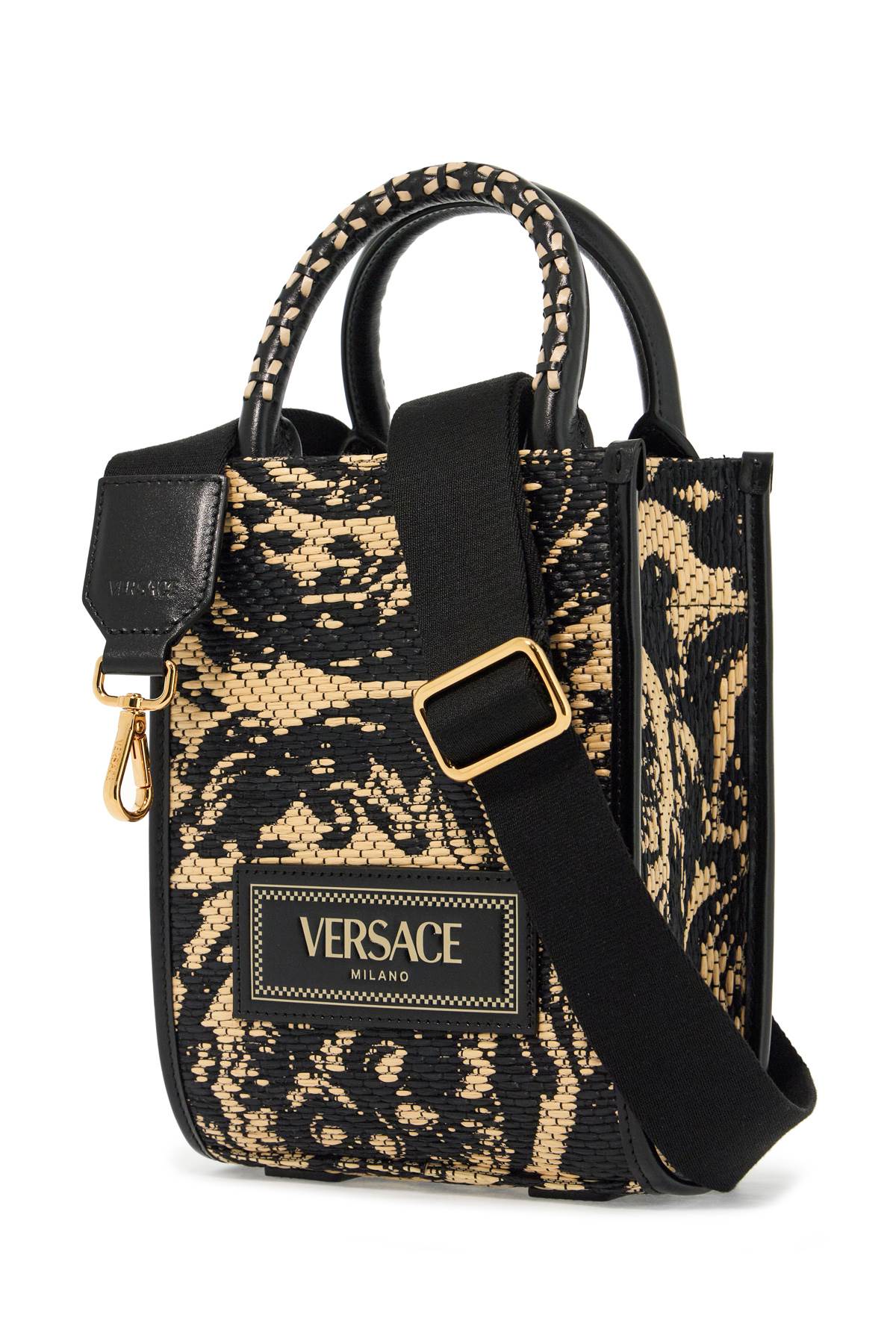 VERSACE Elite Black Shopper Tote for Men