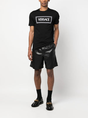 VERSACE Compact Label Logo T-Shirt for Men