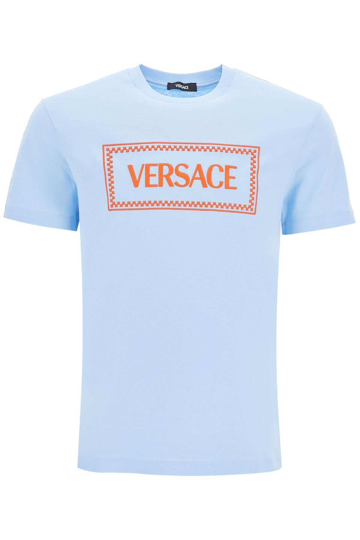 VERSACE Compact Label Logo T-Shirt for Men