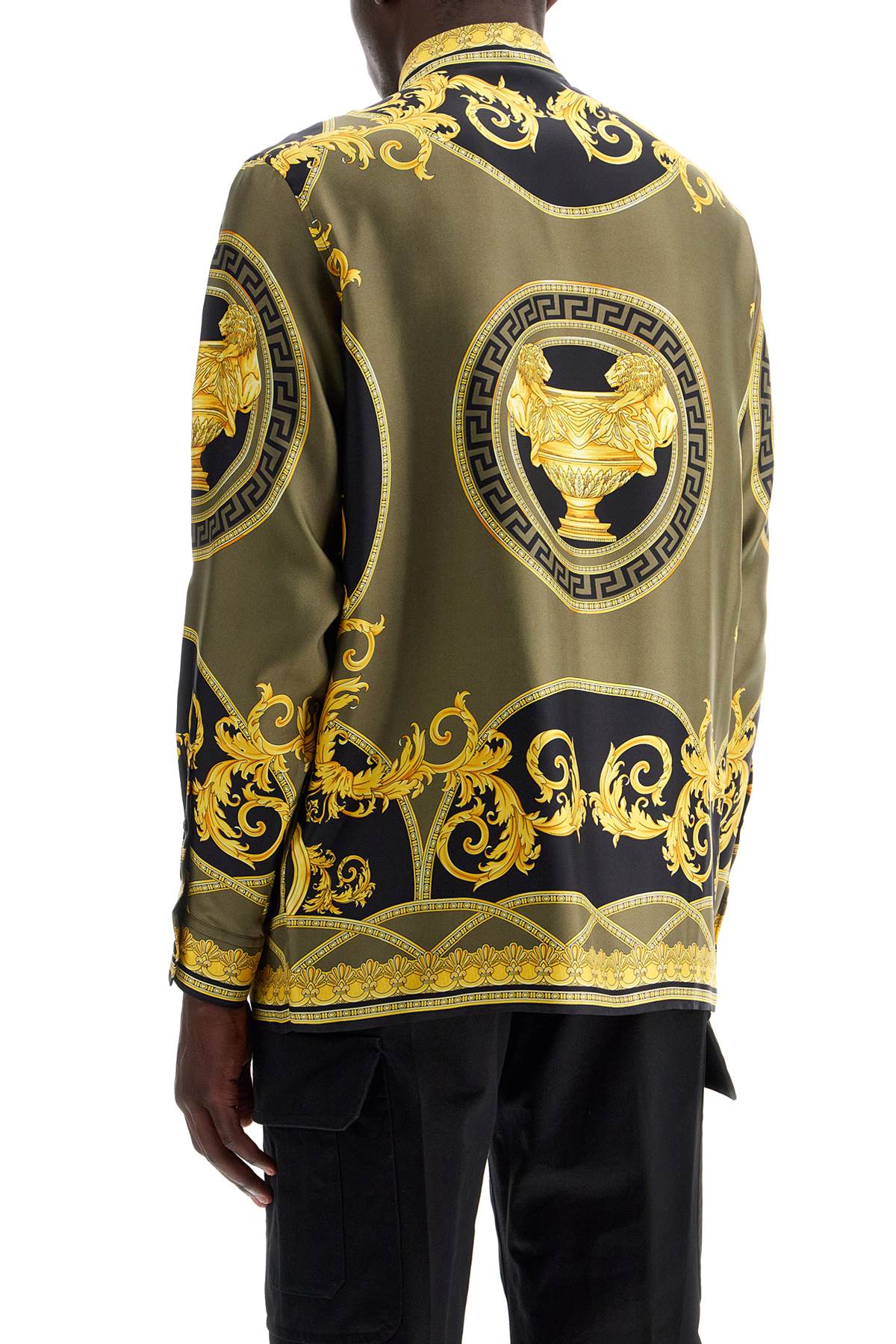 VERSACE Baroque Silk Shirt - Size IT 48